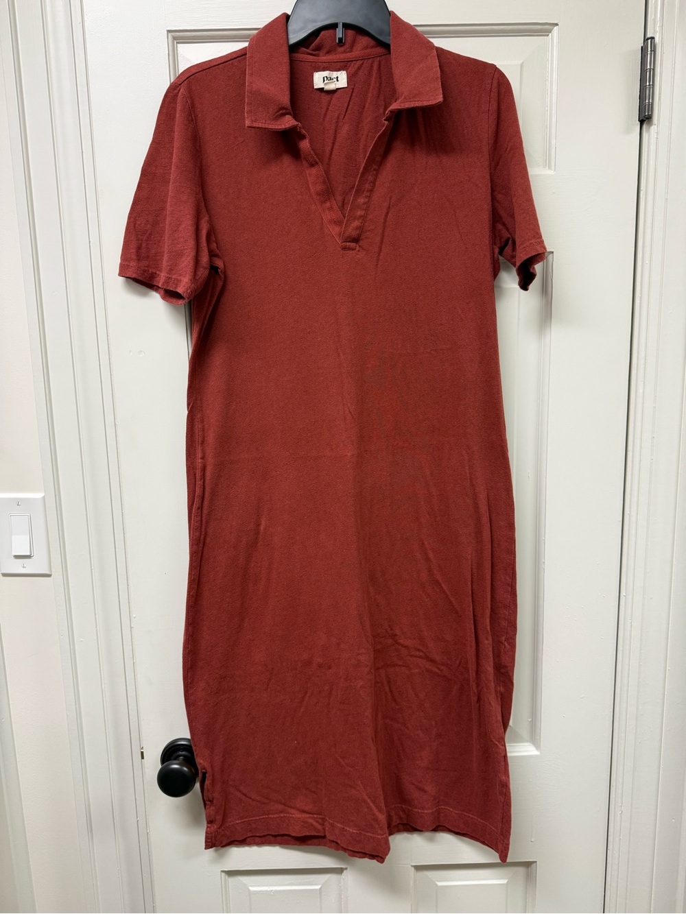 Pact Rust Polo Dress – Size L